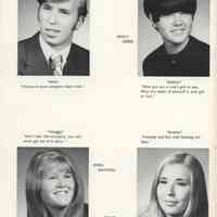          1971 Seniors, Class of 1971; Michael Lee, Peggy Liebbe, Dona Maxwell, Diane McGoldrick
   