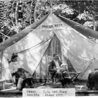          Dessa_Annable_tent.jpg 1.1MB; Dessa Annable, J.Q. and Mary, About 1905 - tenting on the Old Tent Grounds Just North of the Baldhead Pavilion
   
