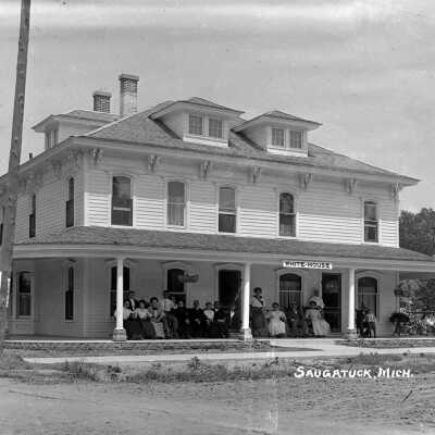 On the corner of Mason and Water - ca 1910 after remodeling: White House from south