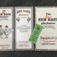 The New Red Barn Playhouse brochures, program and ticket