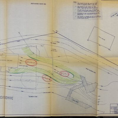 Pump house surroundings topography map