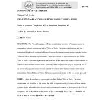 Native American Graves Protection and Repatriation Act notice