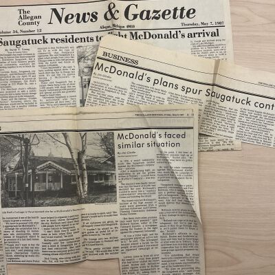 Newspaper clippings