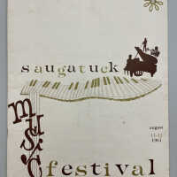 Saugatuck Music Festival program 1961