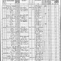          HH-1870Census_Hames.jpg4.5MB; Saugatuck census listing George Hames, age 36, Carpenter, born in New York; his spouse Martha, age 34, a house keeper, born in Canada; three children Alman, Addie and George plus a Canadian-born domestic servant Maggie Longdon, age 17.
   