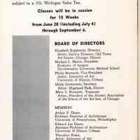          1958Oxbow4.jpg; Elizabeth Rupprecht, Micheal L. Mason, Philip Bornarth, Hilda Gorenstein, Mary S. Bornarth, Arthur F. Deam, Edward Lee Deam, Theodore Frano, Isobel MacKinnon Rupprecht, Hoke Norris, Mrs. John Norton, Albert Weber, Elsa Ulbricht, Myron Van Ark, Loretta Grellner
   