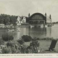 The Big Pavilion on the Kalamazoo River Postcard
