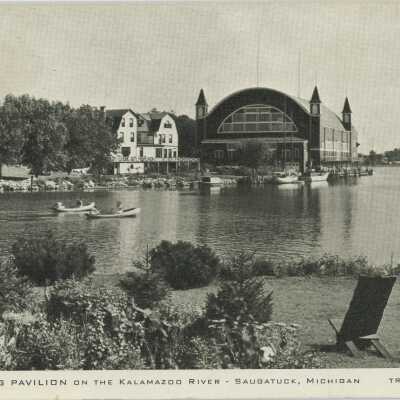The Big Pavilion on the Kalamazoo River Postcard