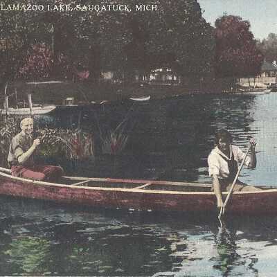 Canoeing on Kamazoo Lake, Saugatuck, MI