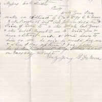 Letter requesting a property abstract