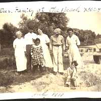          2017.38.04 (11); Our family at the beach July 1919
   