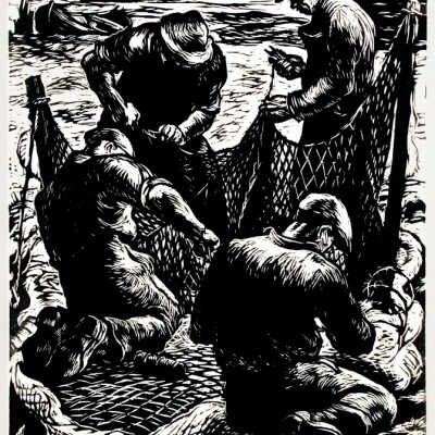The Four Net Menders by Robert von Neumann