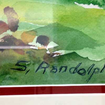 Signature of the artist, S. Randolph