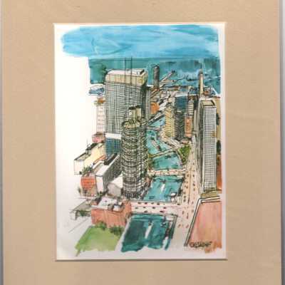 Chicago Buildings Scene