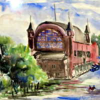 Kalamazoo River and Big Pavilion