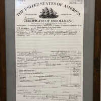 Steamship Chicora-Certificate of Enrollment