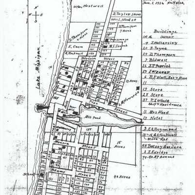 Map of Pier Cove in 1869
