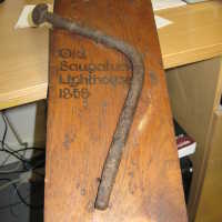 Large bolt from Saugatuck Lighthouse