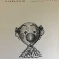          Pencil sketch of Kukla puppet by Burr Tillstrom
   