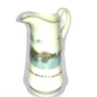Glass souvenir pitcher