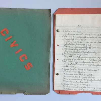 Reports by Saugatuck High School student 1940s