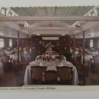 Dining Salon aboard the S.S Keewatin postcard.