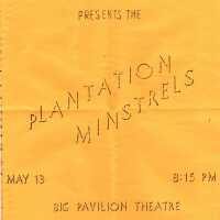          plantation Minstrels program
   