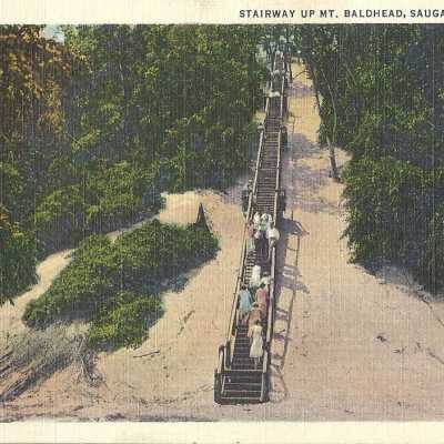 Stairway up Mt. Baldhead, Saugtuck, Mich