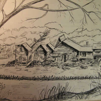 Ox-Bow Buildings on the Lagoon