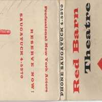Red Barn Theater matchbook