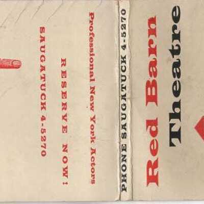 Red Barn Theater matchbook