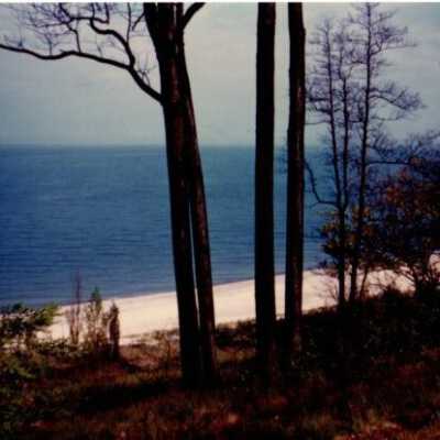 Lake Michigan shoreline by Pier Cove