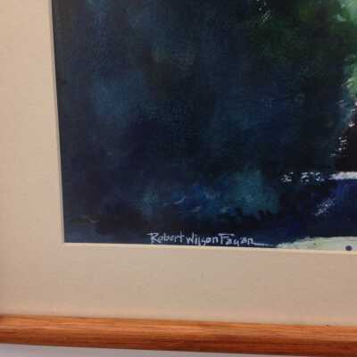 Signature of the artist in the left bottom corner