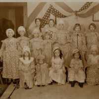 Girls in Colonial dress