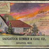 Novelty Saugatuck Lumber Ink Blotter