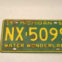          license plate; Origsize: 13 1/2 x 25