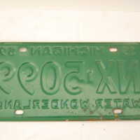          license plate (back); Origsize: 13 1/2 x 25