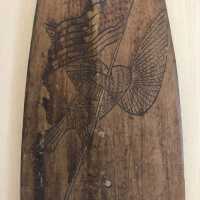          2012.22.01 Paddle Carving Eagle; Origsize: 5.75