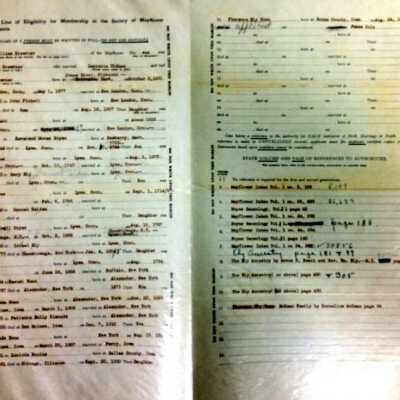 Hunn Genealogy: Origsize: 5.75" x 11.75"; Origformat: Print-Photographic