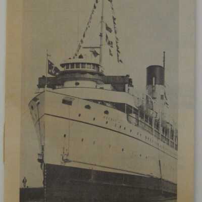Tours Aboard the S.S Keewatin Brochure