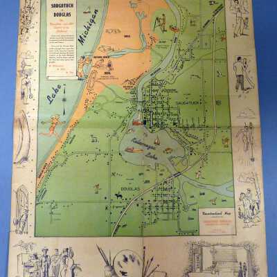 Vacationland Map - Published for the Saugatuck/Douglas Chamber of Commerce
