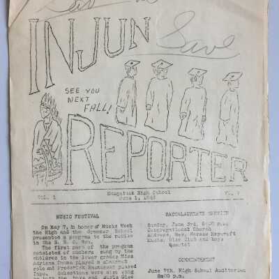 Injun Reporter Saugatuck High School student newspaper June 1, 1945