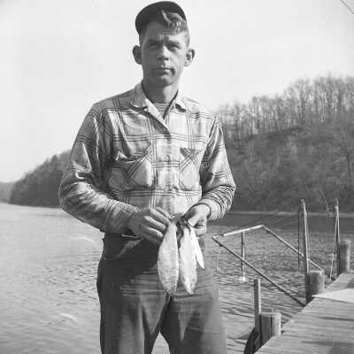 203 0/2	Saugatuck - People, Fishing	1957	Bob Peel and fish