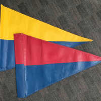 Flags for gill net buoys