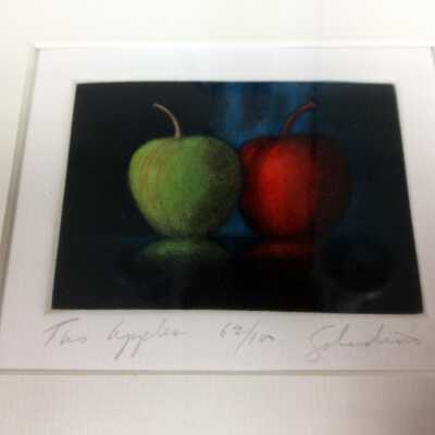 Saladino - Two Apples2: Origsize: 5.75" x 11.75"; Origformat: Print-Photographic