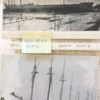          Sample page for kit Lane notebook 2021.18.04; Sample page from Kit Lane’s  notebook number 4 “Boats”
   