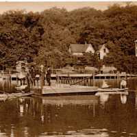Chain Ferry across the Kalamzoo River at Saugatuck, Mich