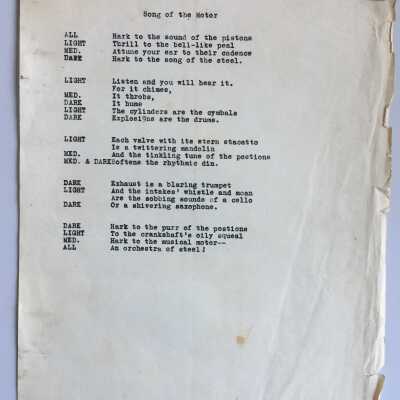 "Song of the Motor"
