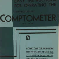          Comptometer Manual Cover
   