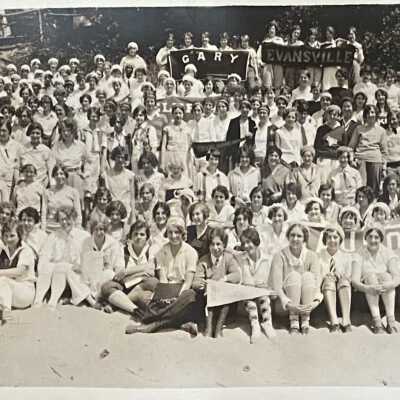 Business Girls Conference 1920s Camp Gray
